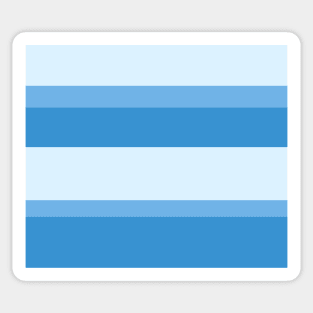 Strips - blue. Sticker